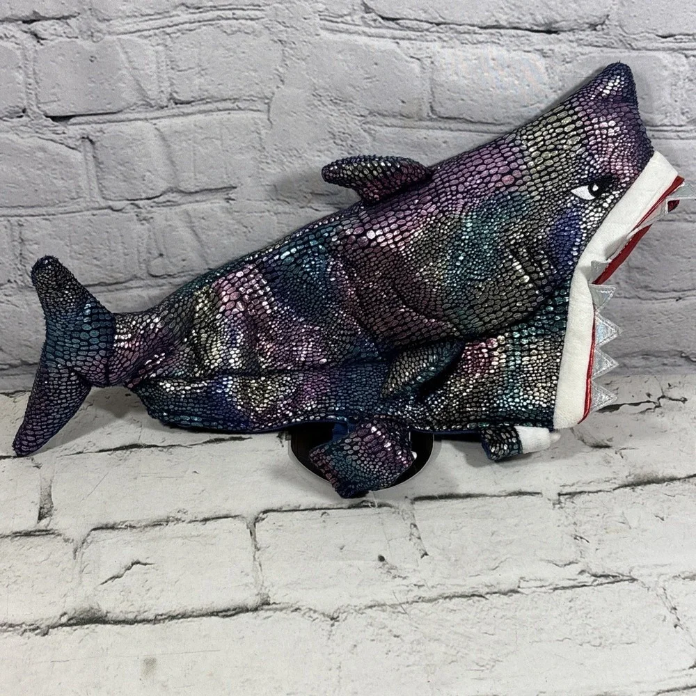 Thrills & Chills Collection Shimmer Shark Pet Costume Size S New With Tags